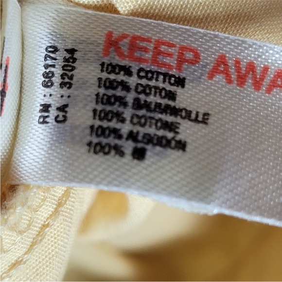 Free People Wide Yellow Cotton Shorts Size S - Picture 4 of 6